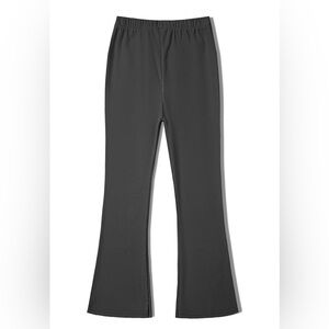 Toddler Girl Fleece Bell Bottom Leggings/Yoga Pants, Gray, Size 3-4T, NWOT